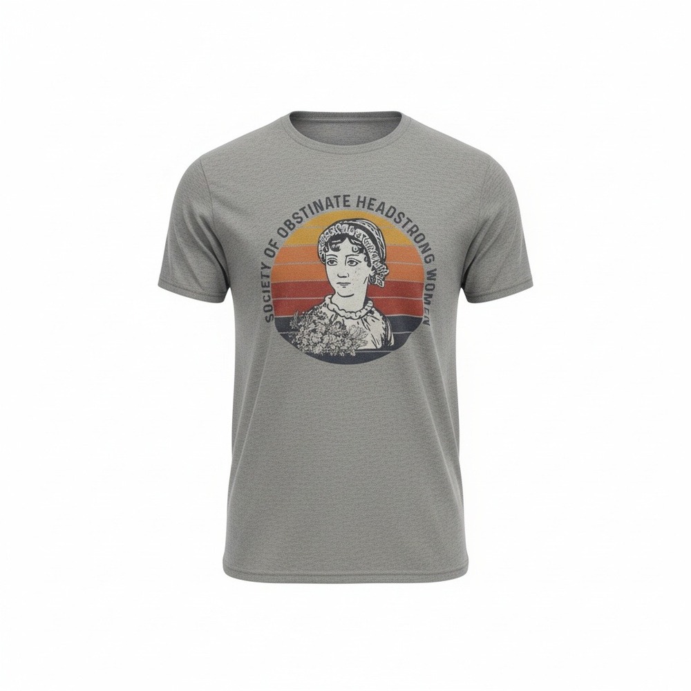 Society of Obstinate Headstrong Women Graphic T Shirt Gray Unisex 2XL‎